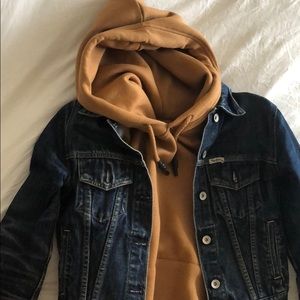 Jersey style Denim jacket